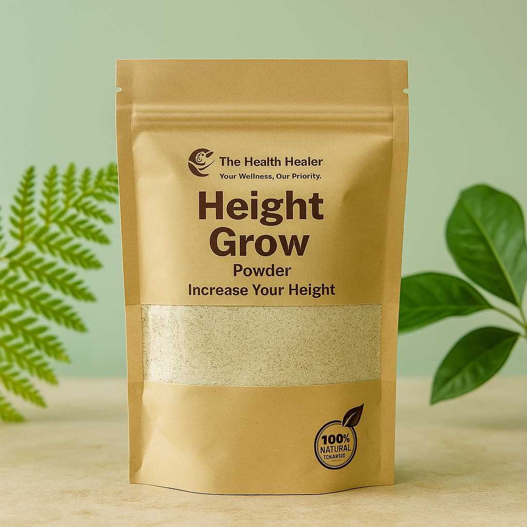 The Health Healer Height Grow Powder supplement for natural height increase.