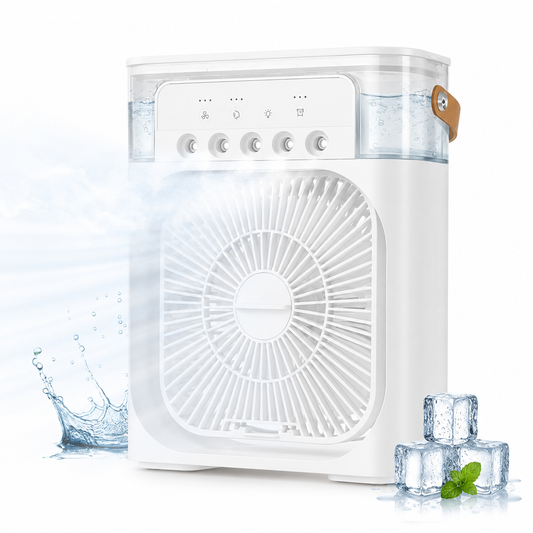 Next Nova 10-Inch Portable Air Cooler Fan with Humidifier & 7-Color LED