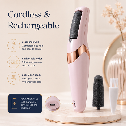 Rechargeable Electric Foot Callus Remover with Extra Grinding Head