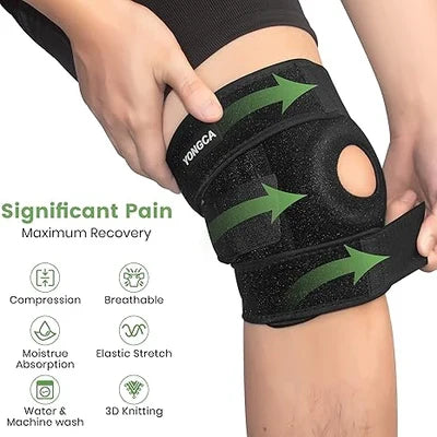 Adjustable Knee Support Brace | Compression Knee Cap for Sports, Fitness & Daily Activities