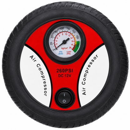 260 PSI Portable 12V Car Air Pump & Electric Tyre Inflator