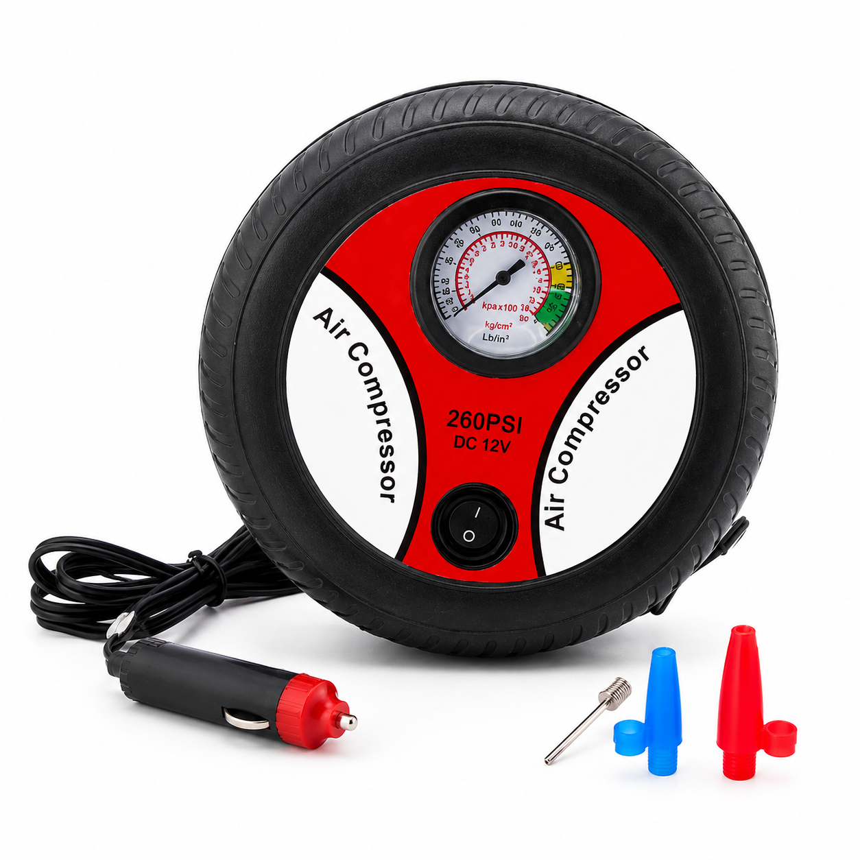 260 PSI Portable 12V Car Air Pump & Electric Tyre Inflator