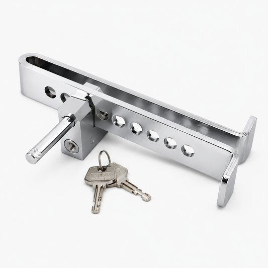 Stainless Steel Anti-Theft Brake & Clutch Pedal Lock for Cars