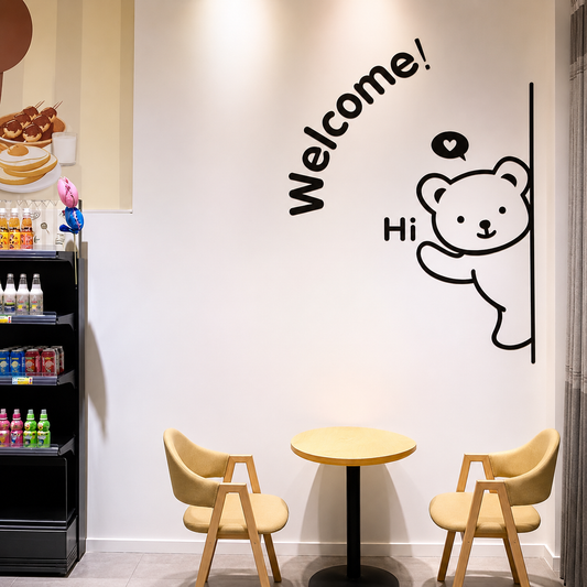3D Cute Teddy Bear Wooden Wall Art for Home & Office Decoration