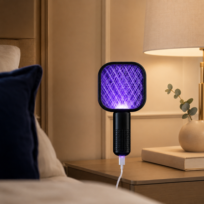 Electric USB Mosquito Killer Racquet Lamp – Wireless Insect Catcher