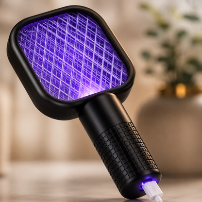Electric USB Mosquito Killer Racquet Lamp – Wireless Insect Catcher