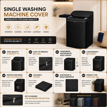 High-Quality Waterproof Washing Machine Cover – Parachute Type