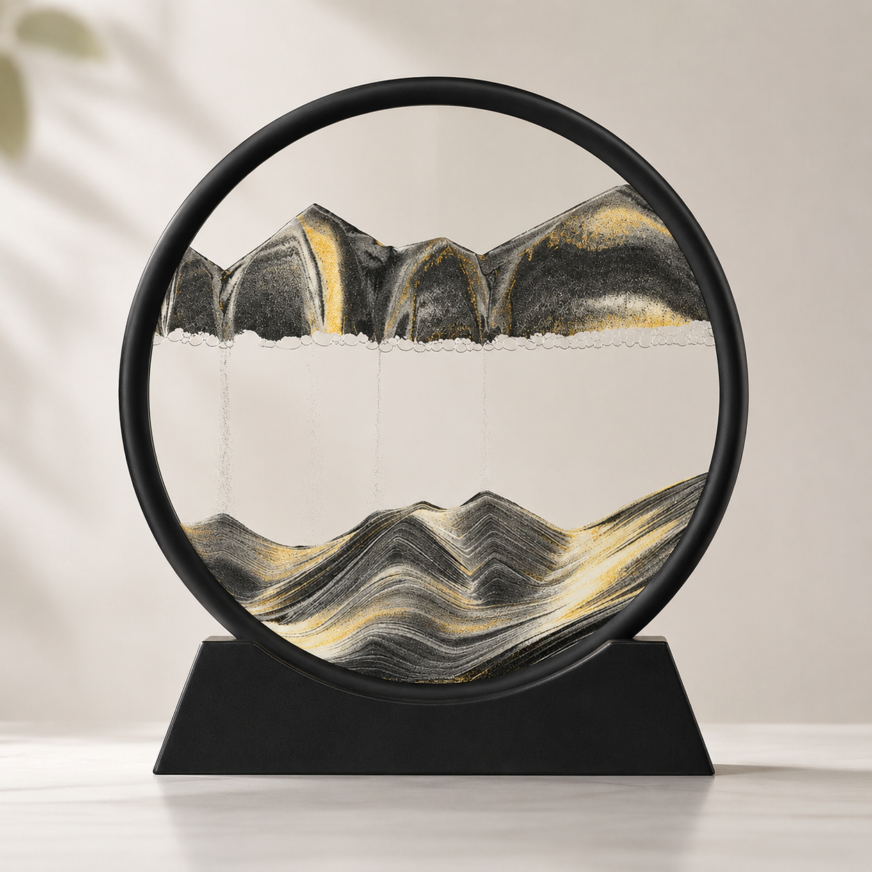 3D Moving Sand Art Lamp – Dynamic Hourglass Desk Decoration