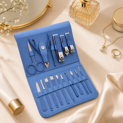 16-in-1 Professional Manicure & Pedicure Kit for Nail Care