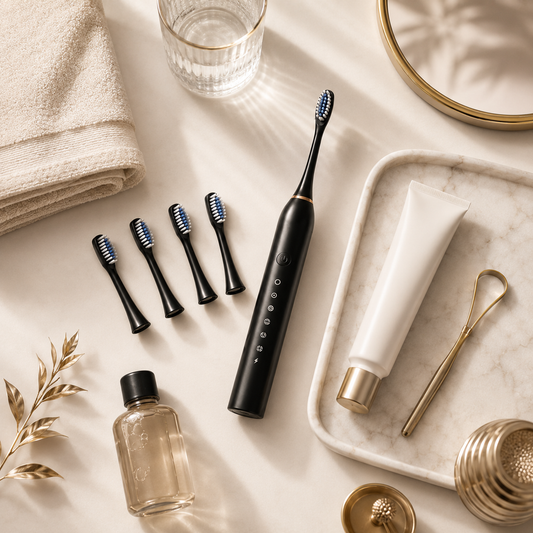 Rechargeable Sonic Electric Toothbrush with Soft Bristles