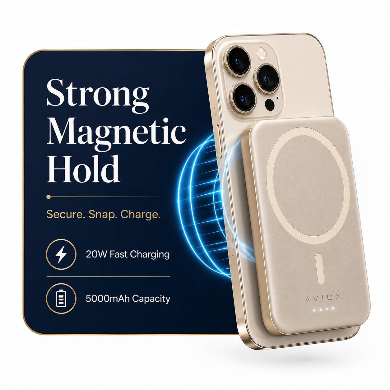 Apple MagSafe Wireless Power Bank 5000mAh – 20W Fast Charging Magnetic Portable Charger for iPhone