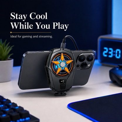 SL09 Phone Cooler Fan with Digital Display – Fast Cooling Radiator