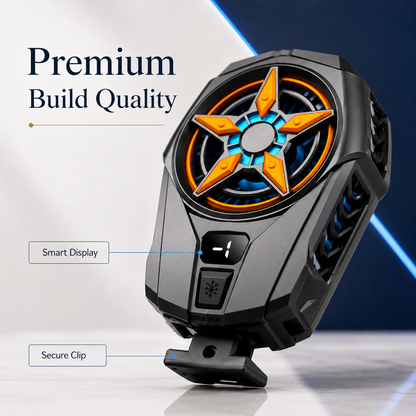 SL09 Phone Cooler Fan with Digital Display – Fast Cooling Radiator