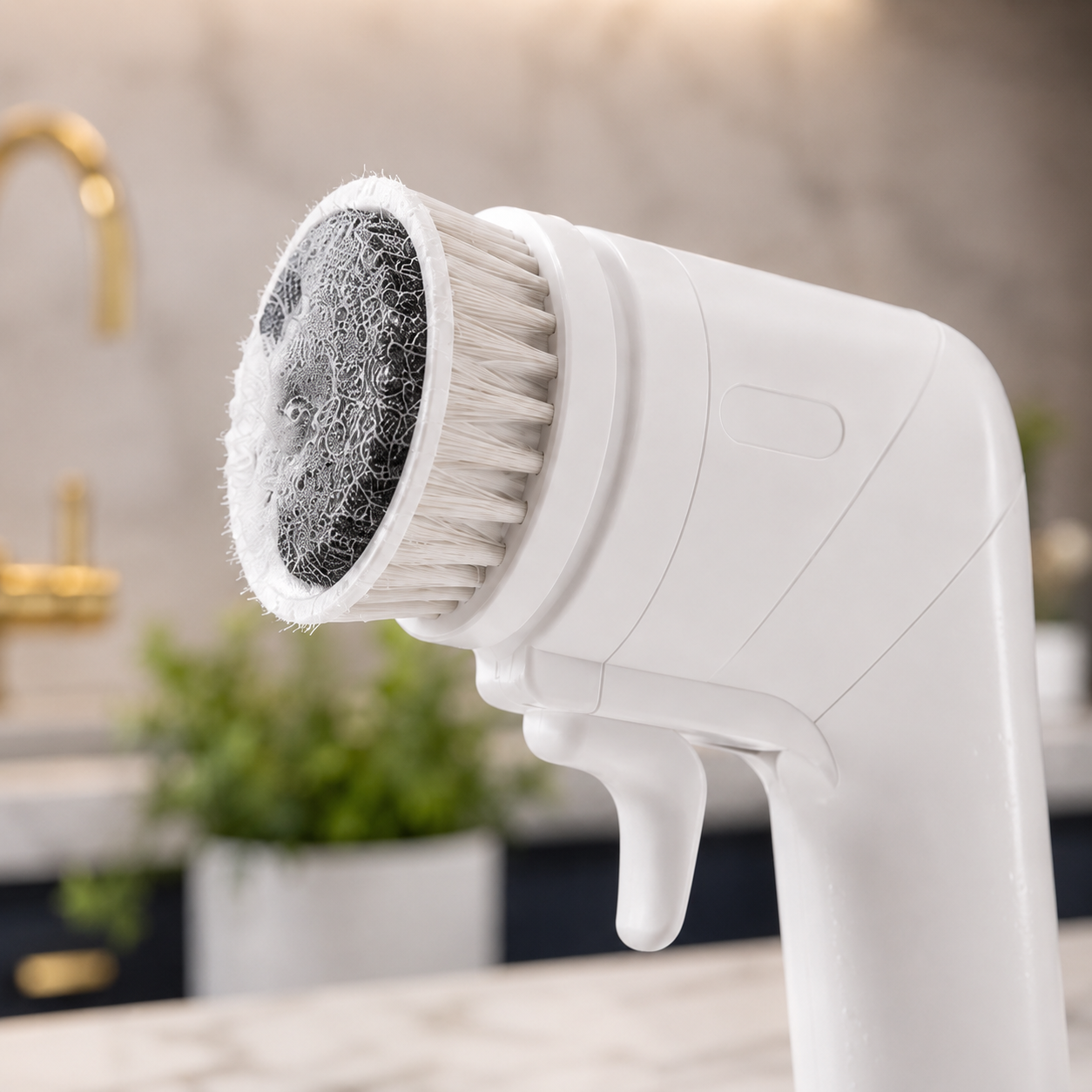 Electric Cleaning Brush with 360° Rotating Scrubber & 3 Cleaning Heads
