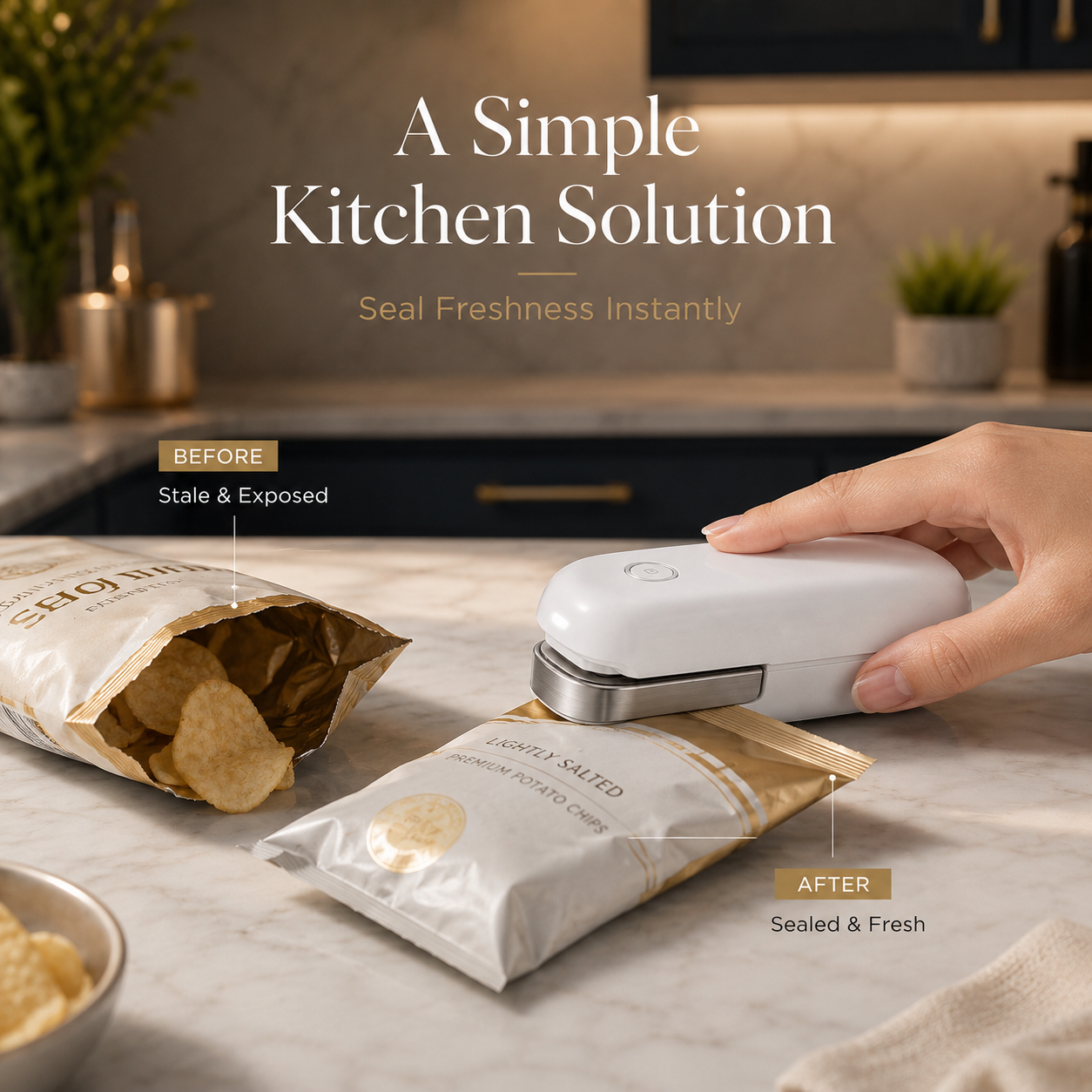 Portable Rechargeable Mini Bag Sealer – Handheld Heat Sealing Machine