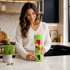 Portable 6-Blade Mini Juicer Blender – 380ml Rechargeable Juicing Cup