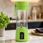 Portable 6-Blade Mini Juicer Blender – 380ml Rechargeable Juicing Cup