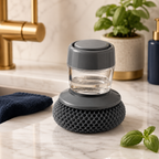 Soap Dispensing Palm Brush – Non-Scratch Dish Scrubber with PET Bristles
